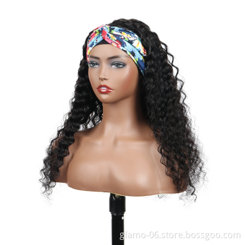 Wholesale Remy Human Hair Headband Wig,Headband Wig Human Hair For Black Women,Curly Headband Human Hair Wig